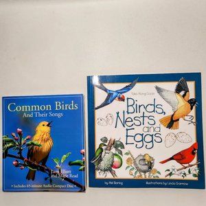 Birds Field Guide Books Bundle with CD Song Birds Book Mel Boring Lang Elliott